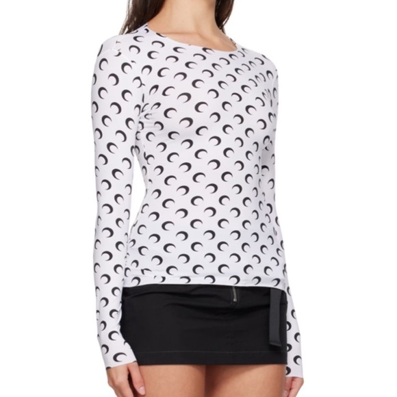 Marine Serre| Long Sleeve Top - Picture 1 of 8